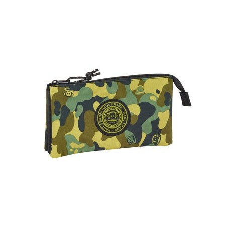 Bolso escolar safta portatodo paul frank camo triple 220x120x30 mm