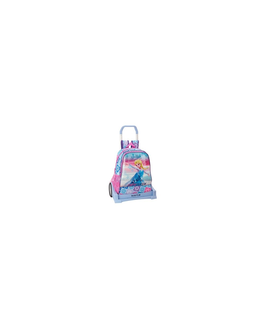 Cartera escolar safta con carro frozen ice magic 320x440x160 mm