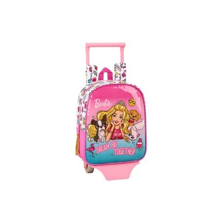 Cartera escolar safta con carro barbie celebration 220x280x100 mm