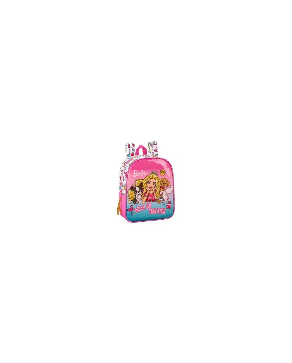 Cartera escolar safta barbie celebration mochila guarderia adaptable a carro 220x270x100 mm