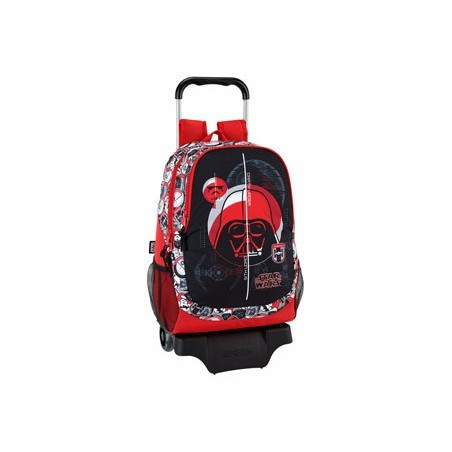 Cartera escolar safta con carro star wars galactic mission 330x430x150 mm