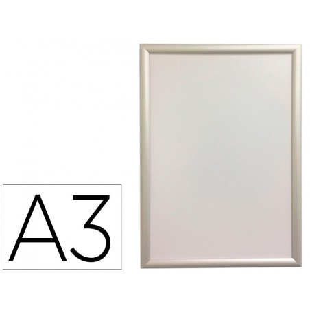 Marco porta anuncios q connect din a3 marco de aluminio 327x45x12 cm