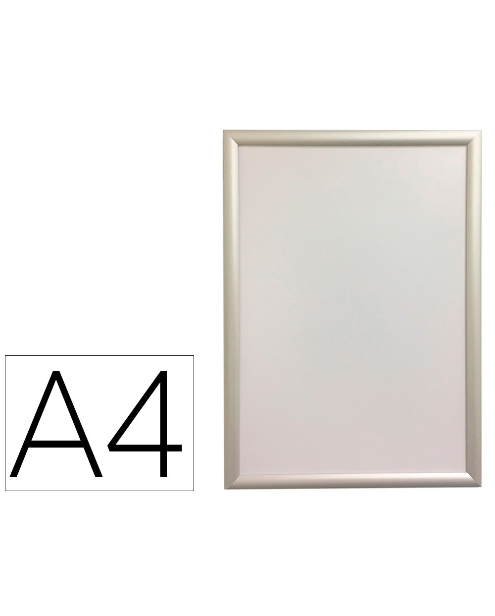 Marco porta anuncios q connect din a4 marco de aluminio 24x327x12 cm