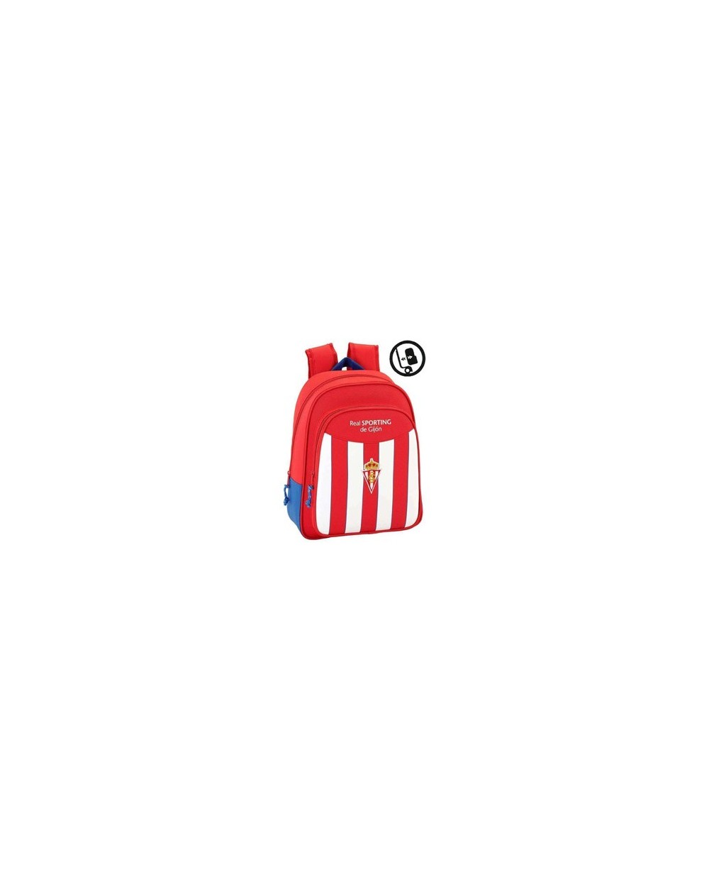 Cartera escolar safta real sporting de gijon mochila infantil adaptable a carro 270x330x100 mm