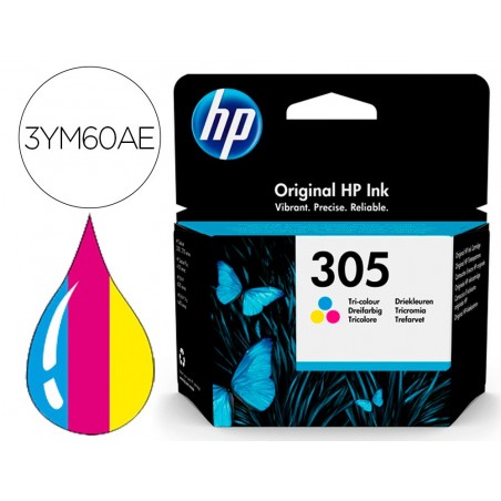 Ink jet hp 305 deskjet 1210 1212 1255 2732 2752 4155 4158 envy 6020 6052 6055 6420 tricolor 100