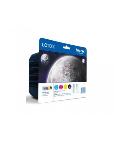 Inkjet brother tintas lc1000valbp pack 4 colores