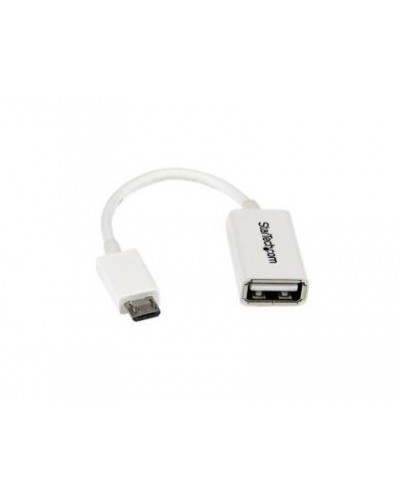 Adaptadores startech cable usb otg blanco 12cm