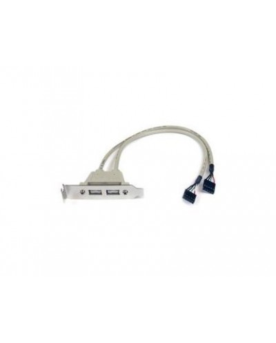 Cables ordenador movilidad startech cabezal bracket perfil bajo 2 puert