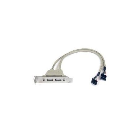 Cables ordenador movilidad startech cabezal bracket perfil bajo 2 puert