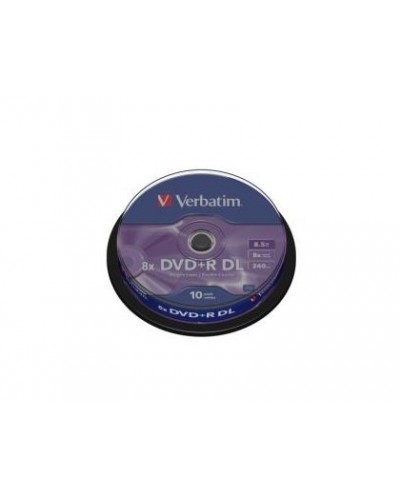 Dvdr verbatim doble capa capacidad 85 gb velocidad 8x pack 10 unidades