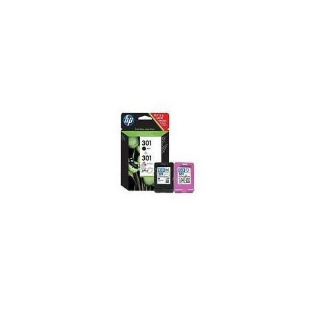 Consumibles hp inc hp 301 combo 2 pack black tricolor