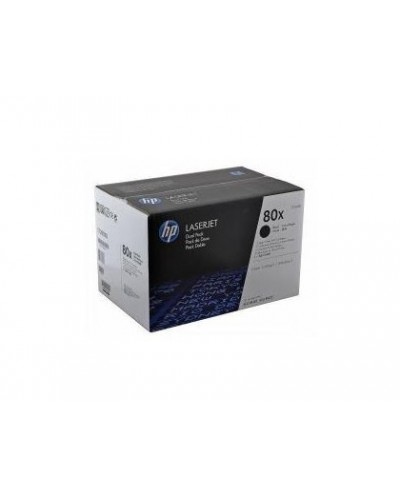 Consumible impresora laser hp toner negro hp 80x pack 2