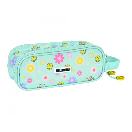 Bolso escolar safta portatodo smiley world summer fun doble 210x60x80 mm