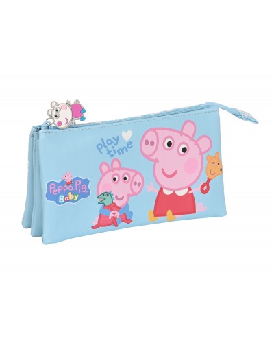 Bolso escolar safta portatodo peppa pig baby triple 220x30x120 mm