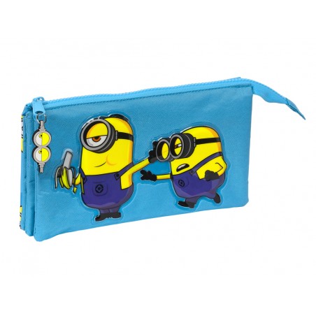 Bolso escolar safta portatodo minions minionstatic triple 220x30x120 mm