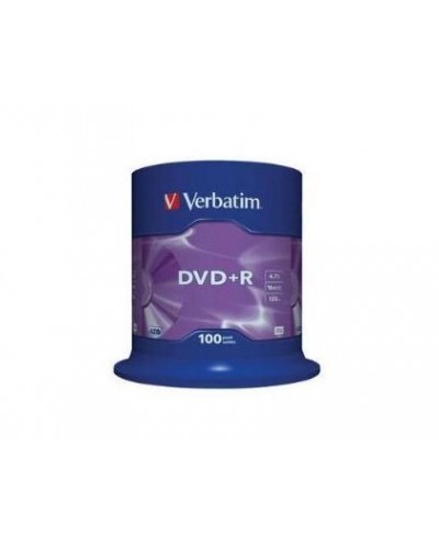 Dvdr verbatim capacidad 47 gb velocidad 16x pack 100 unidades