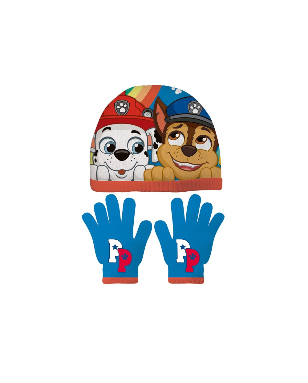 Set gorro y guantes infantil safta navidad paw patrol