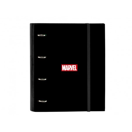 Carpeta con recambio safta din a4 tapa forrada 100 h 60 gr cuadro 5 mm marvel teen 270x35x320 mm