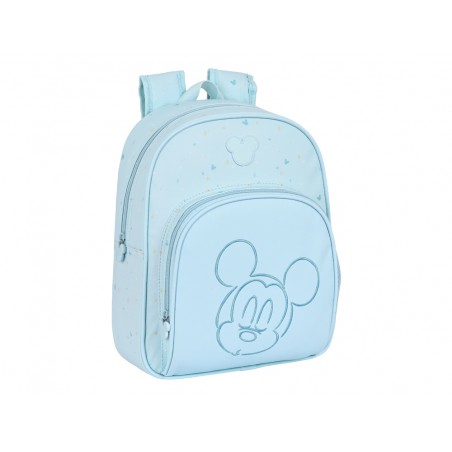 Mochila escolar safta mickey mouse baby adaptable a carro 280x100x340 mm