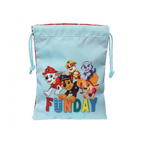 Saquito merienda safta paw patrol funday 250x200 mm