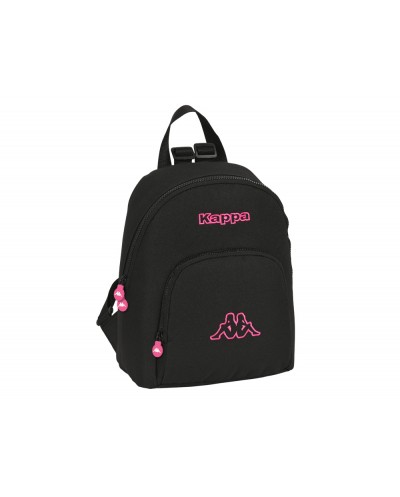 Mochila safta mini kappa black and pink 300x250x130 mm