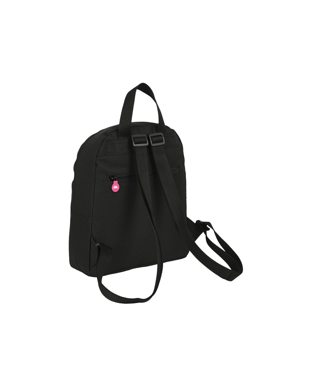 Mochila safta mini kappa black and pink 300x250x130 mm