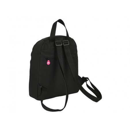 Mochila safta mini kappa black and pink 300x250x130 mm