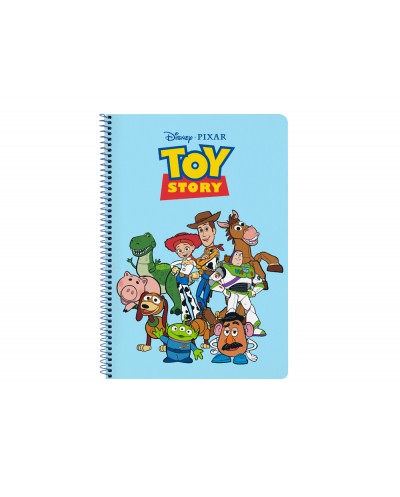 Cuaderno espiral safta folio 80 h 60 gr cuadro 4 mm tapa extradura toy story ready to play