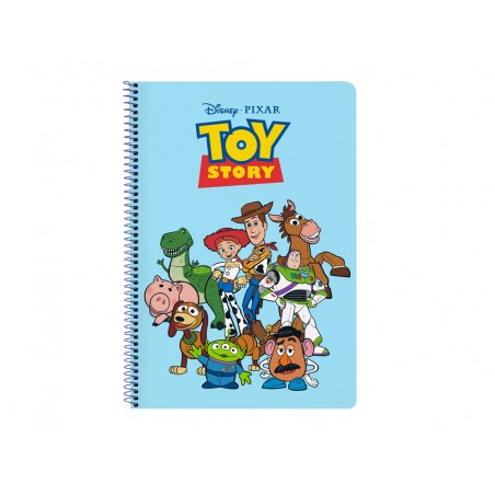 Cuaderno espiral safta folio 80 h 60 gr cuadro 4 mm tapa extradura toy story ready to play