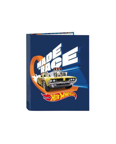 Carpeta safta carton folio 4 anillas mixtas hot wheels speed club