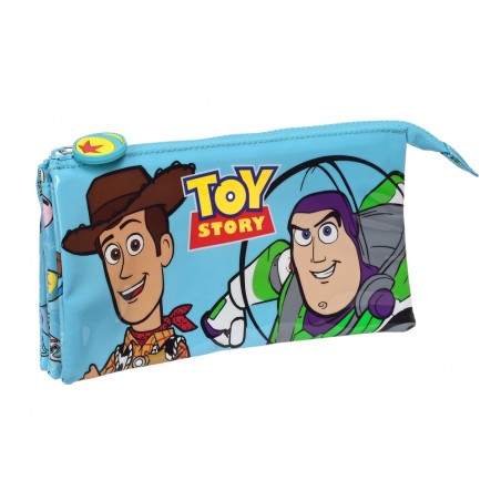 Bolso escolar portatodo safta triple cremallera toy story ready to play 120x220x30 mm