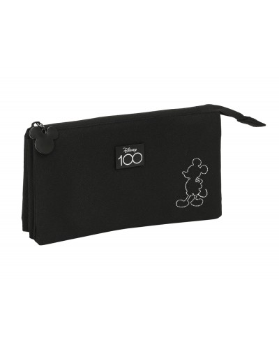 Bolso escolar portatodo safta triple cremallera mickey mouse disney 100 120x220x30 mm