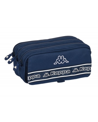 Bolso escolar portatodo safta triple cremallera kappa navy 100x215x80 mm