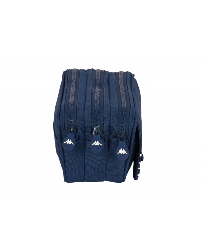 Bolso escolar portatodo safta triple cremallera kappa navy 100x215x80 mm