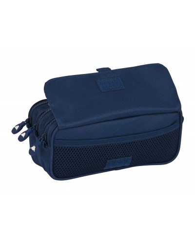 Bolso escolar portatodo safta triple cremallera kappa navy 100x215x80 mm