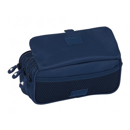 Bolso escolar portatodo safta triple cremallera kappa navy 100x215x80 mm