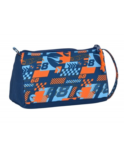 Bolso escolar portatodo safta con bolsillo desplegable vacio hot wheels speed club 110x200x85 mm