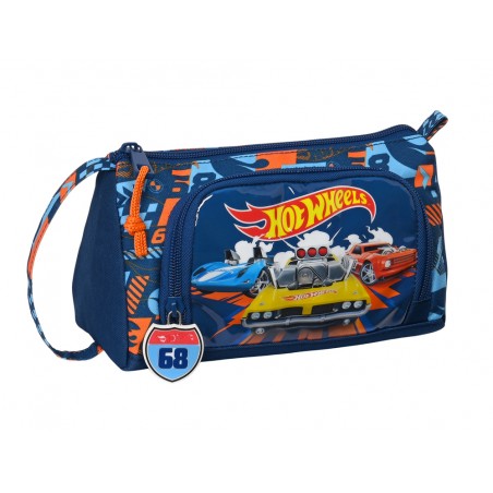 Bolso escolar portatodo safta con bolsillo desplegable vacio hot wheels speed club 110x200x85 mm