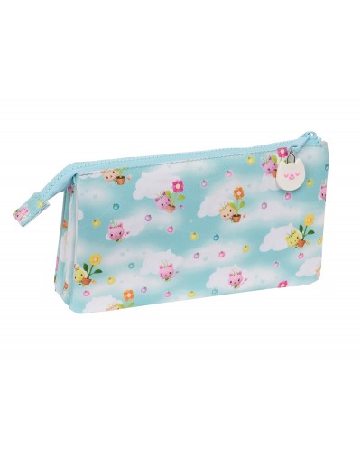 Bolso escolar portatodo safta triple gabby s dollhouse 120x220x30 mm