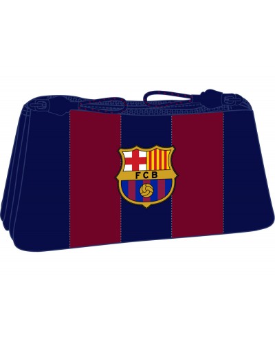 Neceser safta pequeno doble fc barcelona 1 equipacion 23 24 100x220x80 mm