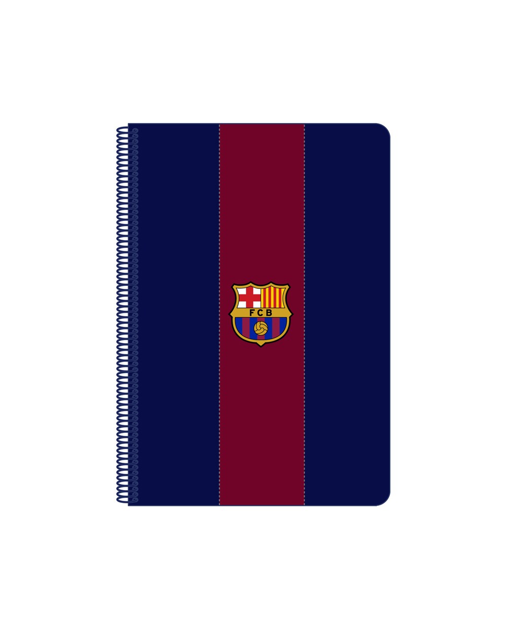 Cuaderno espiral safta folio 80 h 60 gr cuadro 4 mm tapa extradura fc barcelona 1 equipacion 23 24