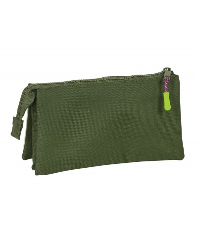 Bolso escolar portatodo safta triple munich bright khaki 30x220x120 mm