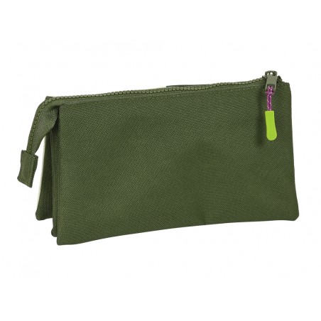 Bolso escolar portatodo safta triple munich bright khaki 30x220x120 mm