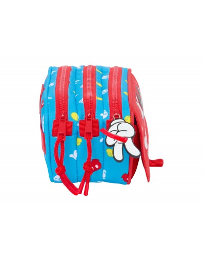 Bolso escolar portatodo safta triple big mickey mouse fantastic 80x215x100 mm