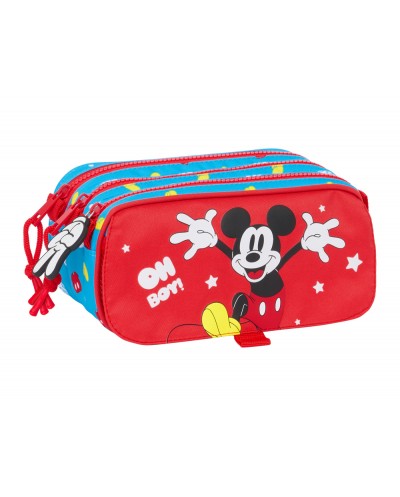 Bolso escolar portatodo safta triple big mickey mouse fantastic 80x215x100 mm