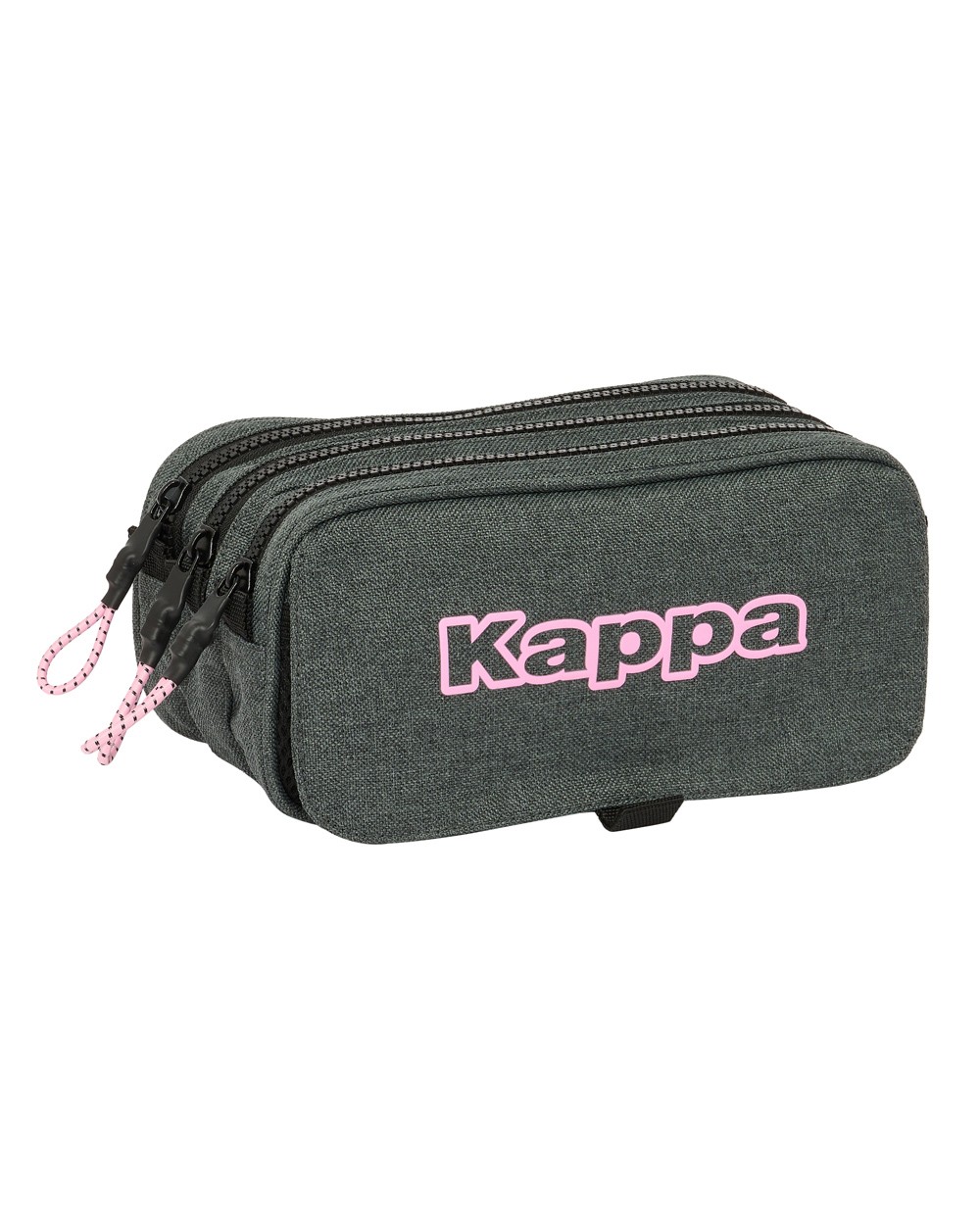 Bolso escolar portatodo safta triple big kappa silver pink 80x215x100 mm