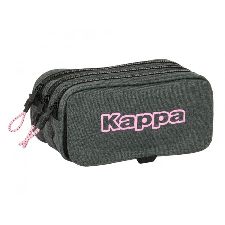 Bolso escolar portatodo safta triple big kappa silver pink 80x215x100 mm