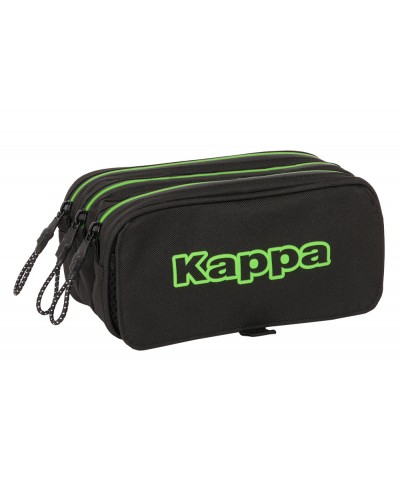 Bolso escolar portatodo safta triple big kappa black 80x215x100 mm