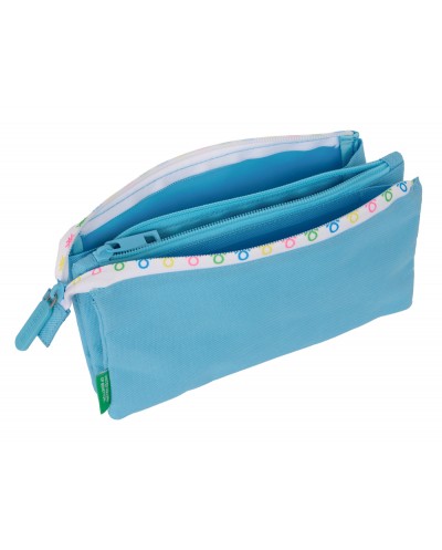 Bolso escolar portatodo safta triple benetton spring 30x220x120 mm