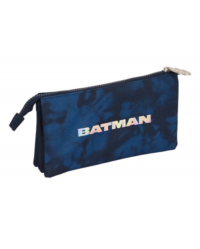 Bolso escolar portatodo safta triple batman legendary 30x220x120 mm